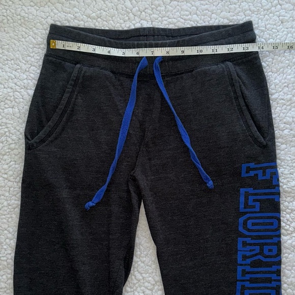 FL GATORS joggers dark heather grey blue UF Gator gear drawstring sweatpants XS - Picture 5 of 7